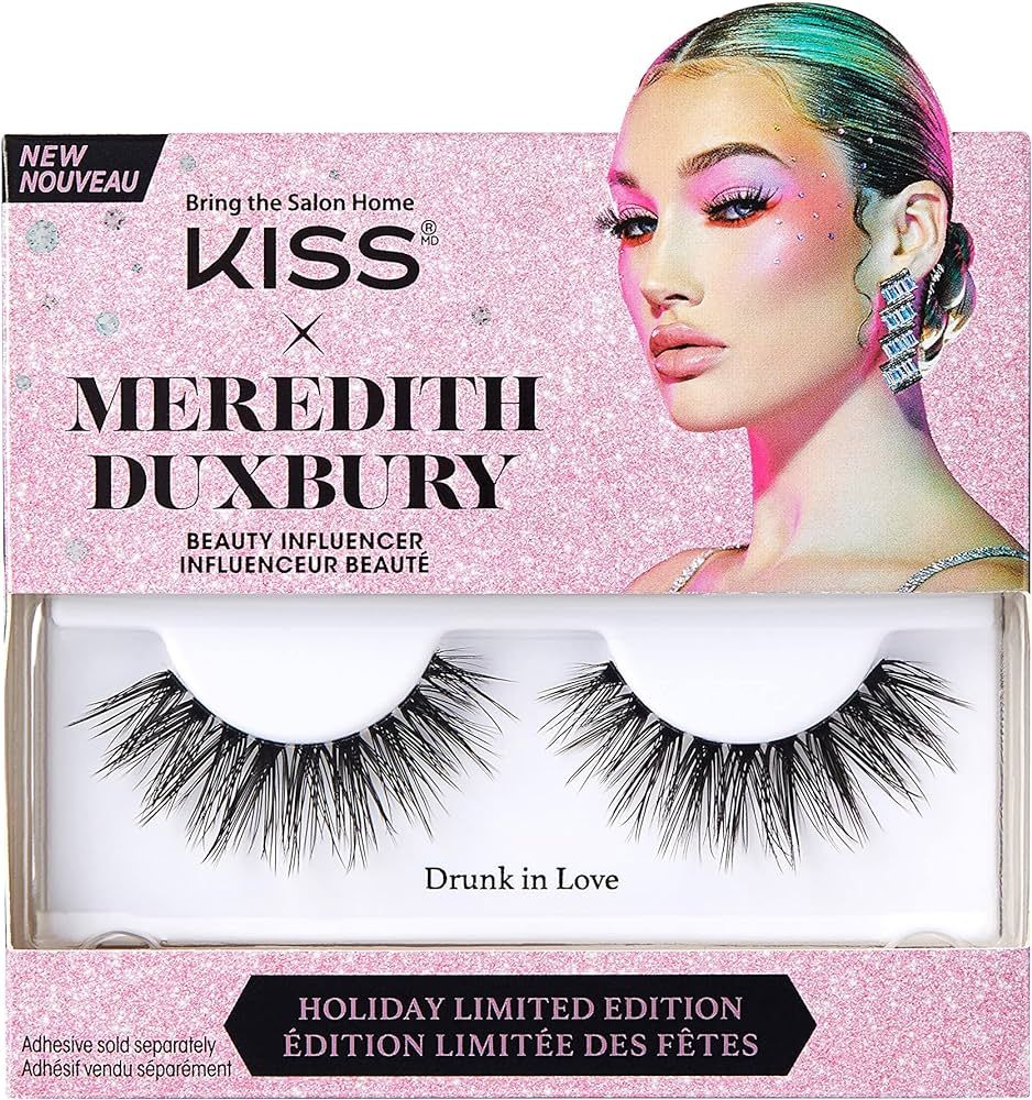 KISS X MEREDITH DUXBURY Limited Edition False Eyelashes, ‘Drunk In Love’, 1 Pair | Amazon (US)