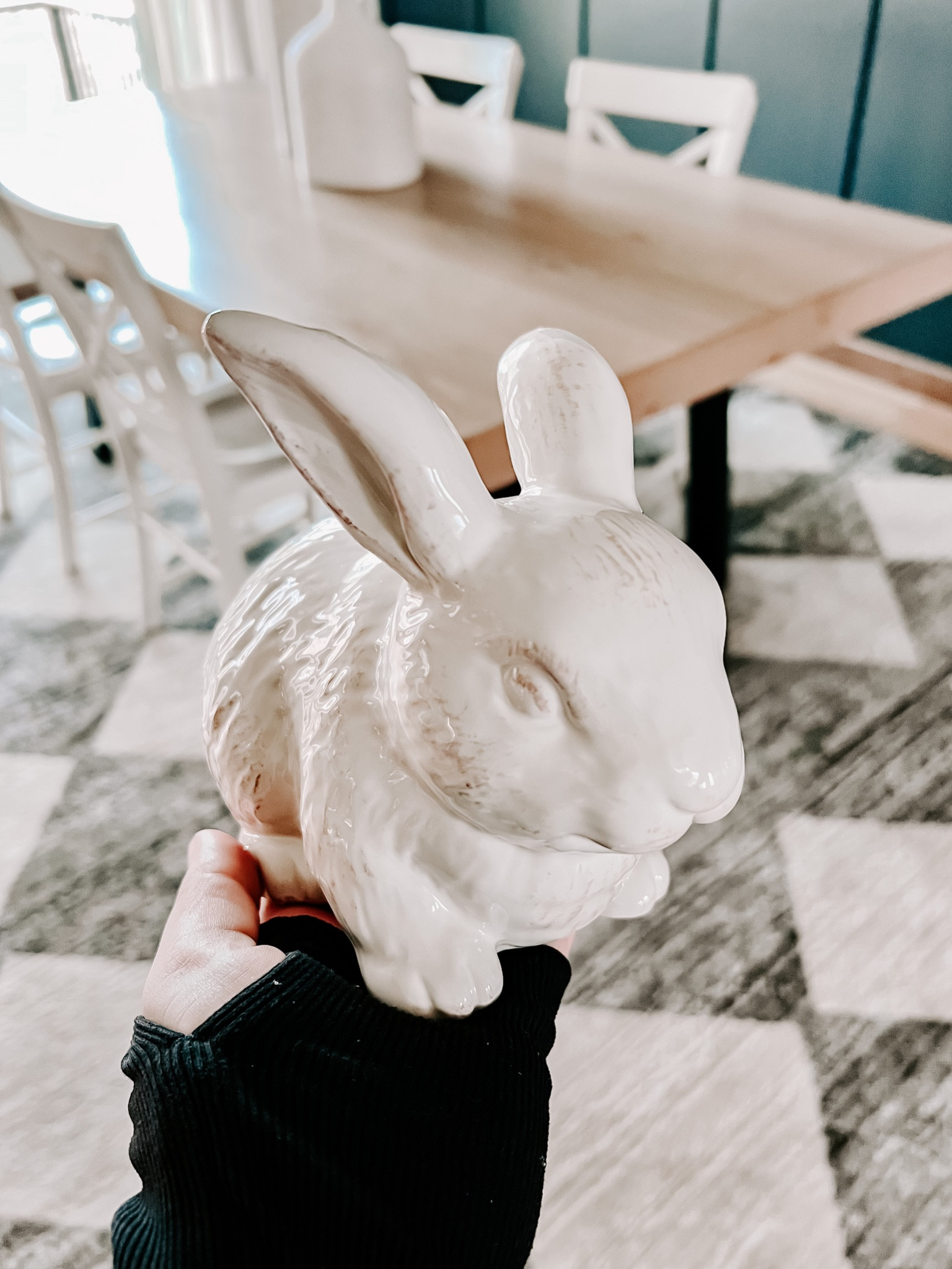 My cute little ceramic bunny for Easter 
Now Tilly just needs to give him a name
Easter decor
Spring decor
Target finds
Springs finds 

#LTKfamily #LTKFind #LTKhome