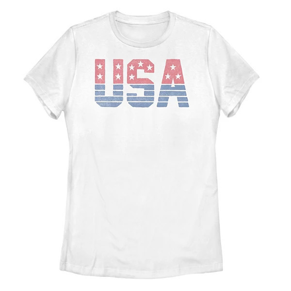 Juniors' Americana USA Stars and Stripes Tee | Kohl's