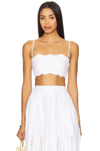 Embroidered Poplin Micro String Top
                    
                    Susana Monaco | Revolve Clothing (Global)