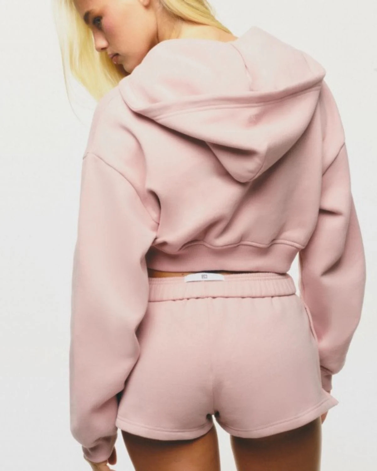 Fleece Sweat Shorts | Dusty Pink | Crop Shop Boutique US
