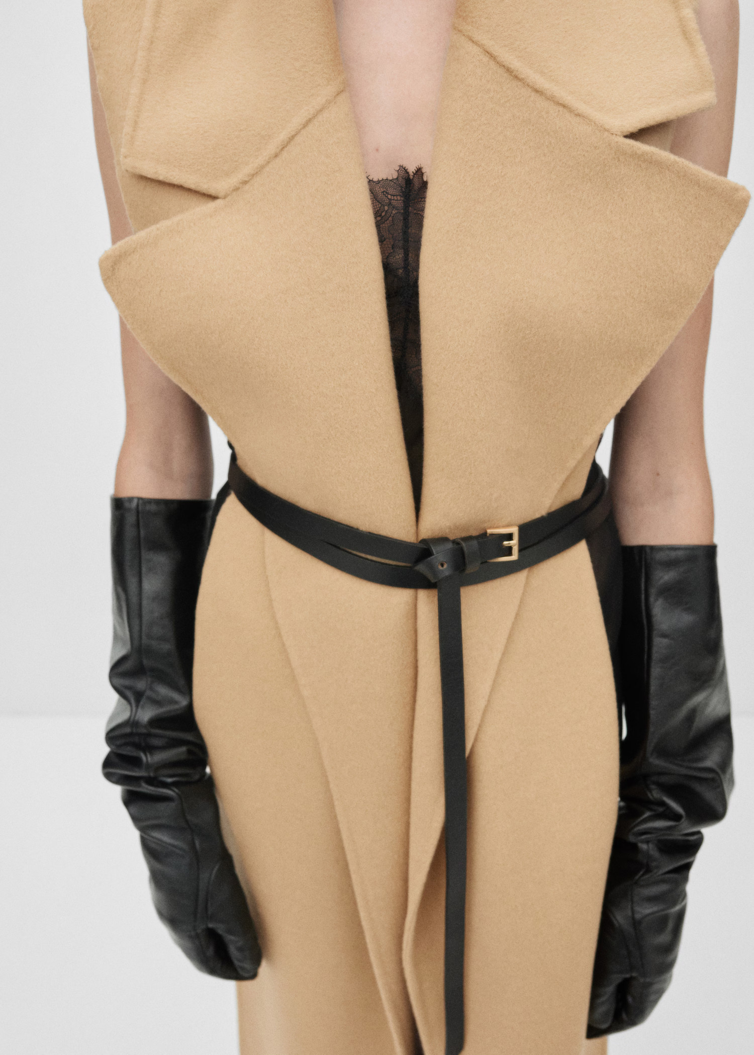 Detachable vest wool coat | MANGO (UK)