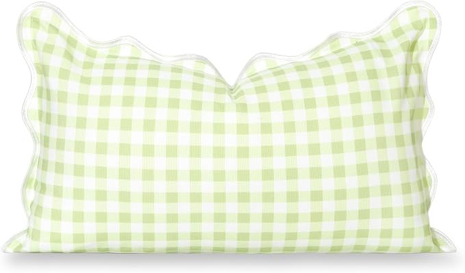 Hofdeco Premium Grandmillennial Coastal Hampton Patio Indoor Outdoor Lumbar Pillow Cover Only, 12... | Amazon (US)