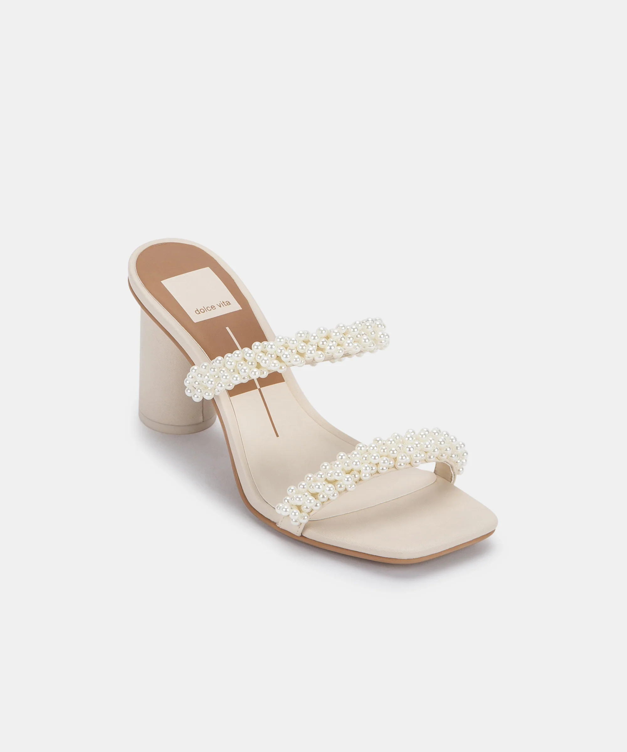 NOEL HEELS VANILLA PEARLS | DolceVita.com