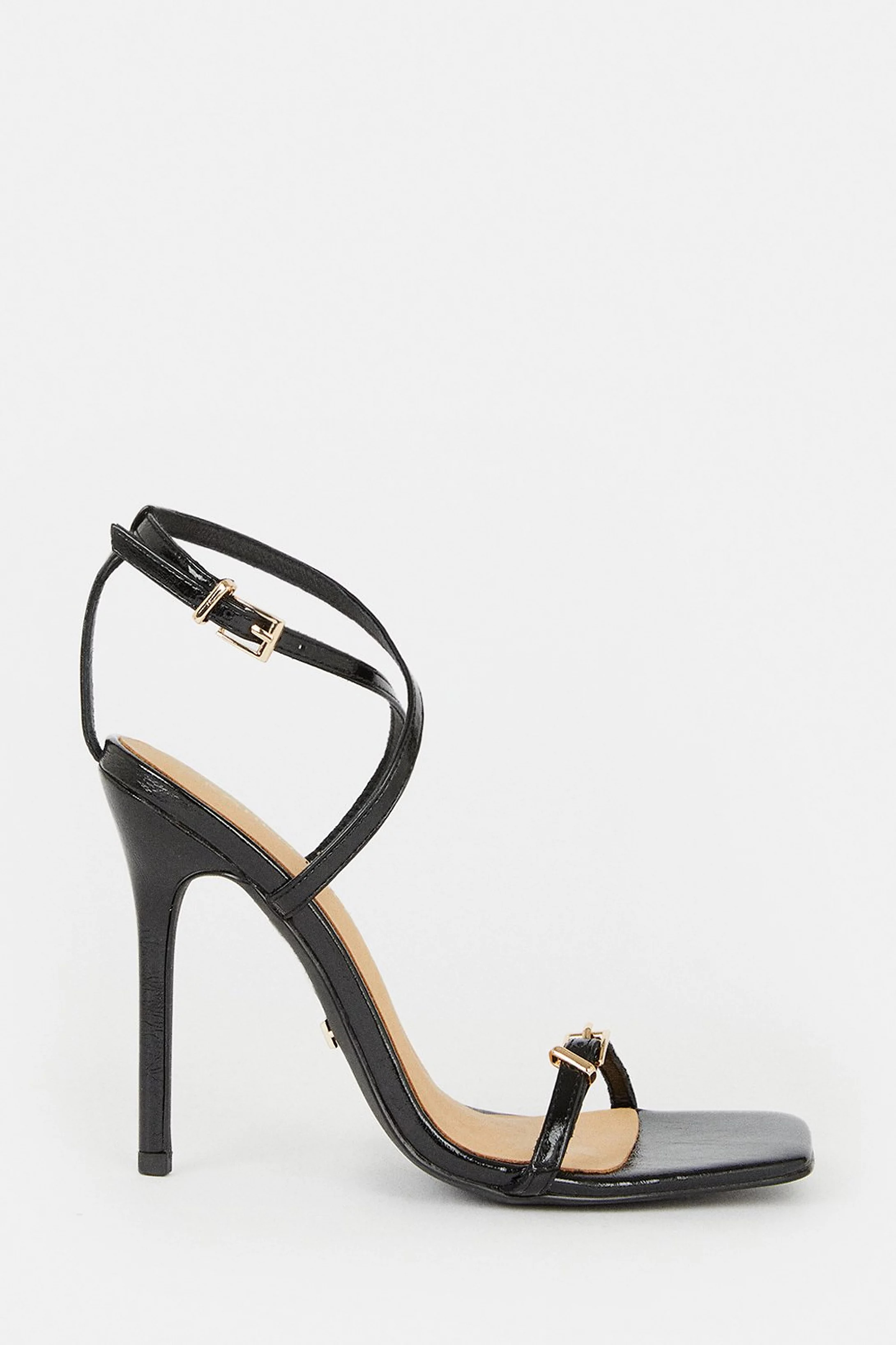 Cross Over Buckle Stiletto Heel | Karen Millen UK + IE + DE + NL