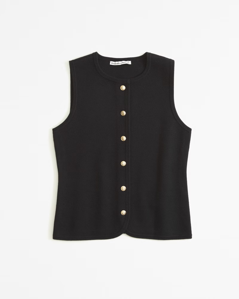The A&F Mara Crew Sweater Vest | Abercrombie & Fitch (US)