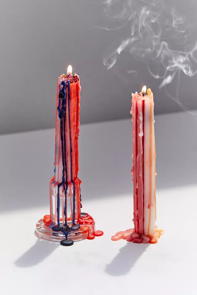 Color Drip Candlestick Set | Urban Outfitters (US and RoW)