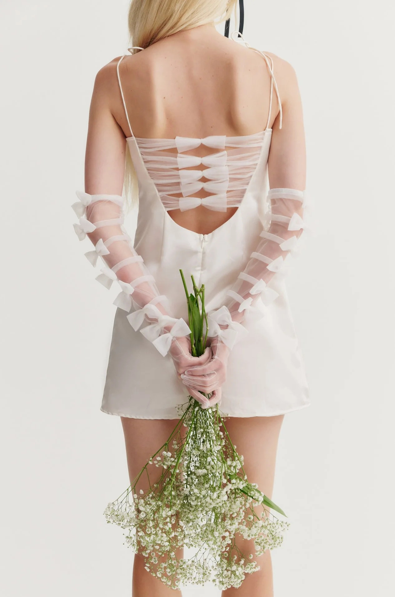 Ambre Mini Dress W/ Gloves | For Love & Lemons