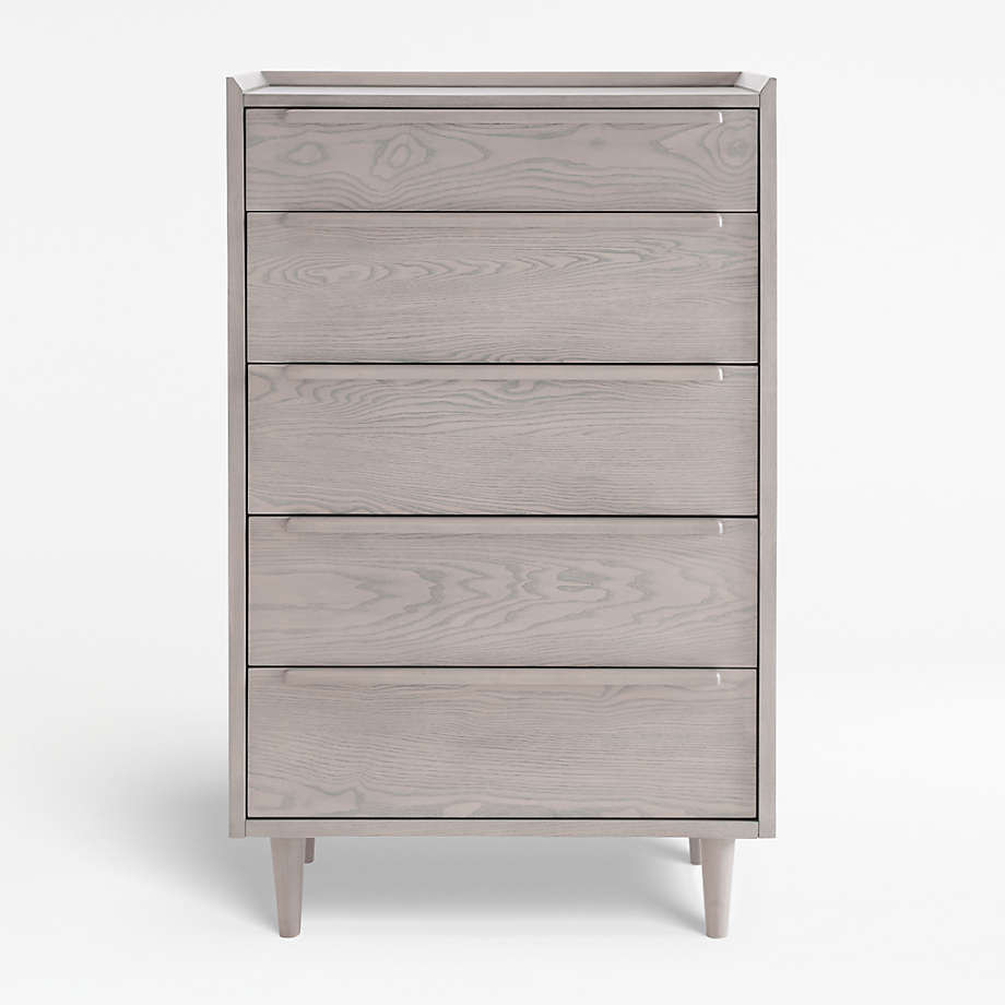 Tate Walnut 5-Drawer Chest + Reviews | Crate & Barrel | Crate & Barrel