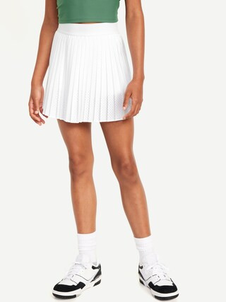 High-Waisted Pleated Performance Skort for Girls | Old Navy (US)