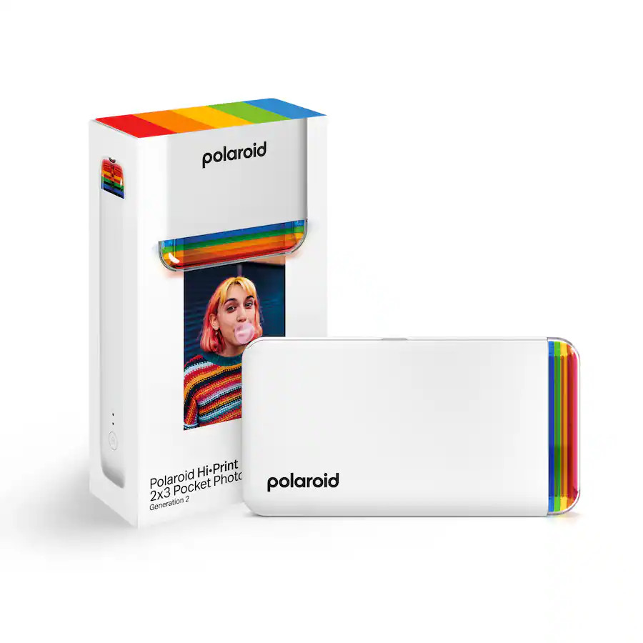 Polaroid - Hi-Print 2x3 Pocket Generation 2 Photo Printer - White | Best Buy U.S.