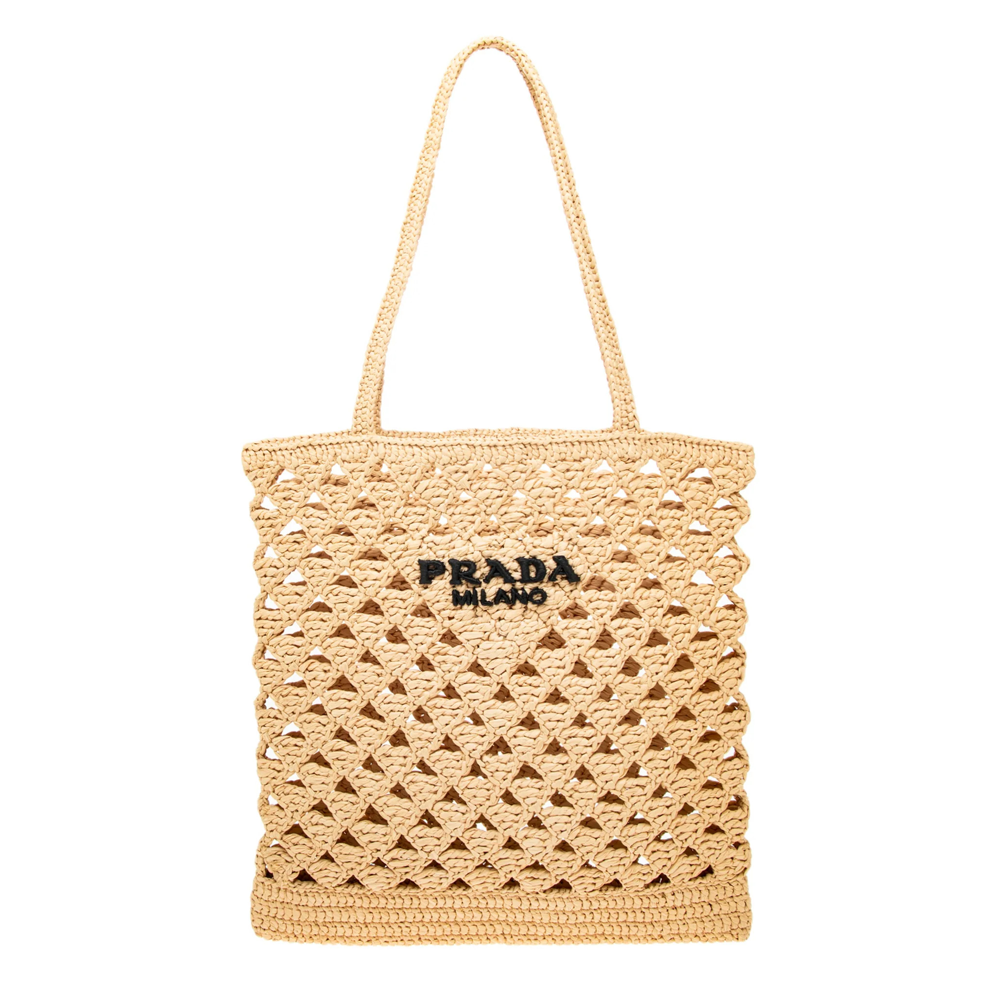 Prada Crochet Tote | Overstock