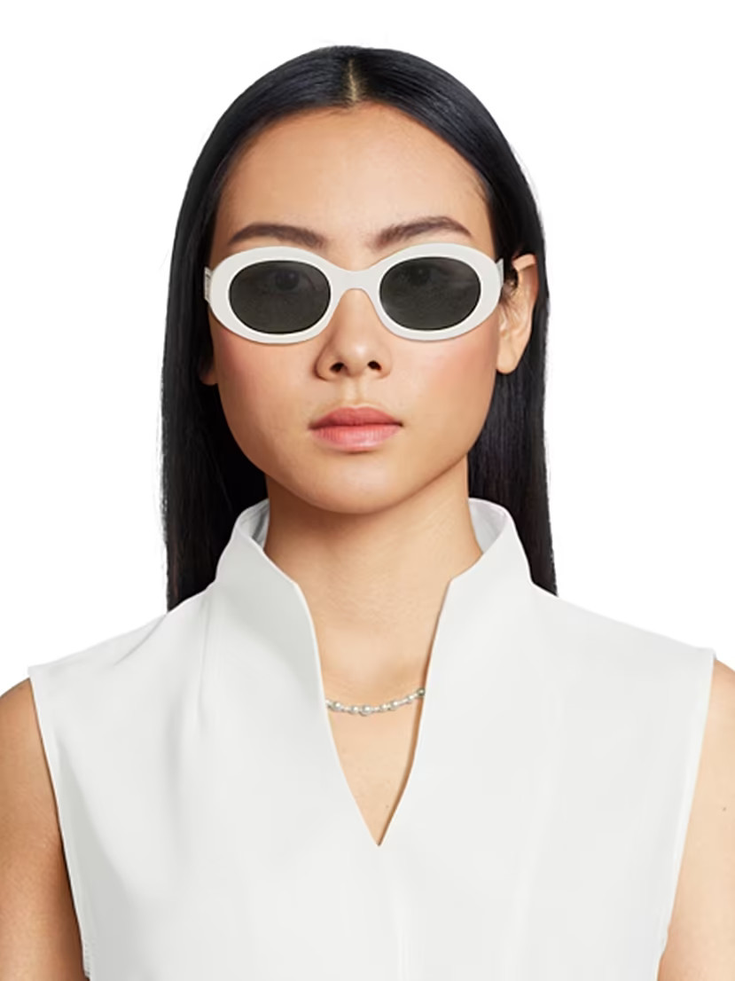 Triomphe 52MM Oval Sunglasses | Saks Fifth Avenue