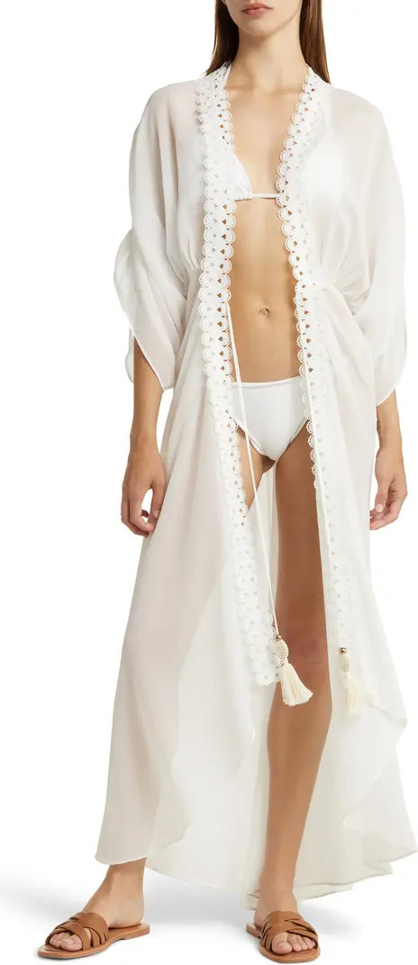 Raelynn Lace Trim Cover-Up | Nordstrom