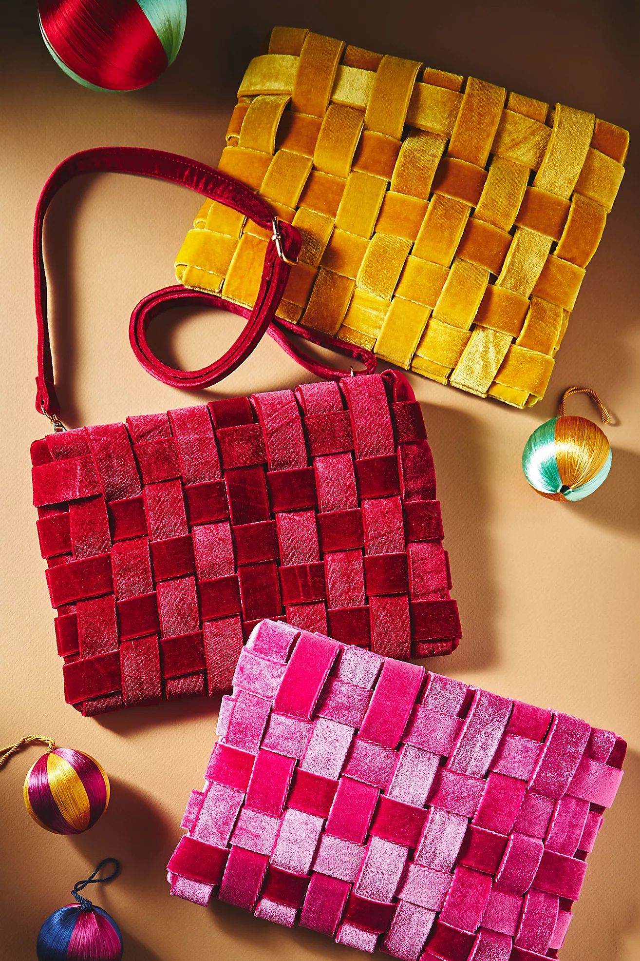Lindy Woven Clutch: Velvet Edition | Anthropologie (US)
