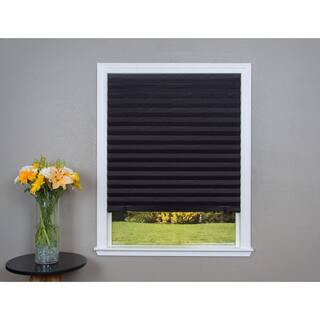 Redi Shade Cut-to-Size Black Cordless Blackout Privacy Temporary Shades 36 in. W x 72 3203094 - T... | The Home Depot