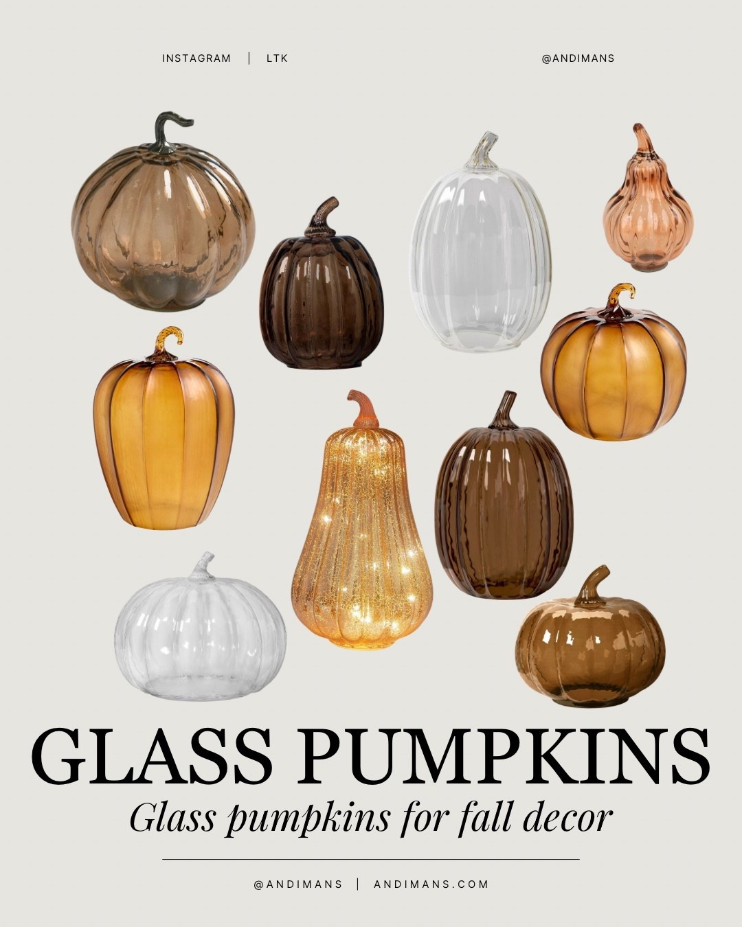Glass pumpkin finds for your fall decor at home!

#LTKHome #LTKFallSale #LTKSeasonal