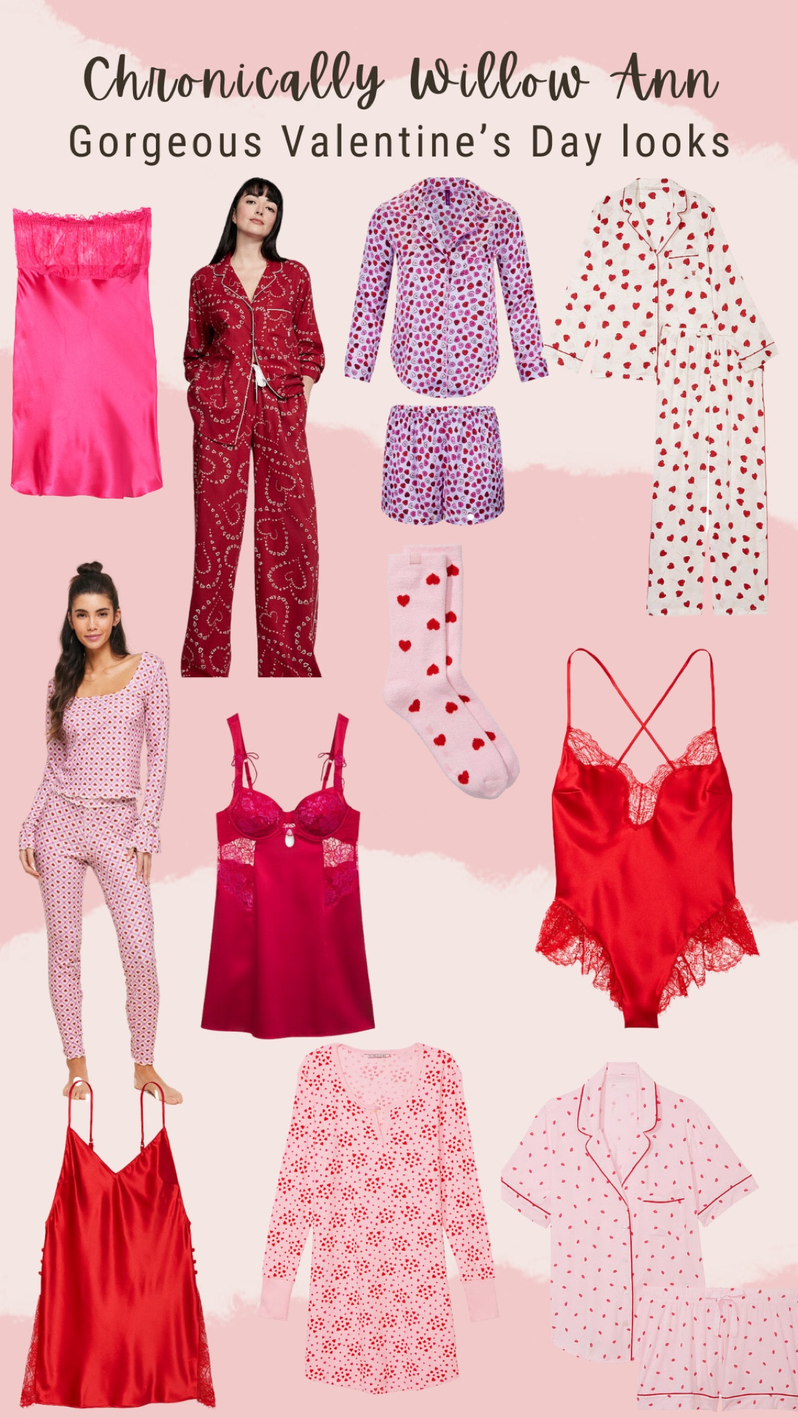Gorgeous Valentine’s Day pjs and lingerie for special times with your loved ones! Have a sweet Galentine’s sleepover or dinner & be ready for the cutest fun. Valentine’s Day pjs, lingerie for him, lingerie for her, cozy pjs for home 

#LTKstyletip #LTKbeauty #LTKSeasonal