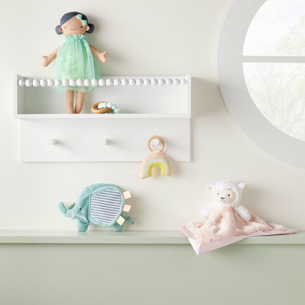 Plush Doll with Mint Dress - Cloud Island™ | Target