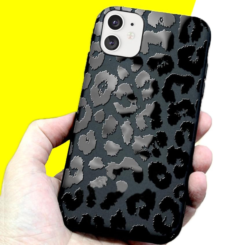 KUMTZO Compatible with iPhone 11 Leopard of The Night Print Case, Fashion Black Leopard Cheetah Patt | Amazon (US)
