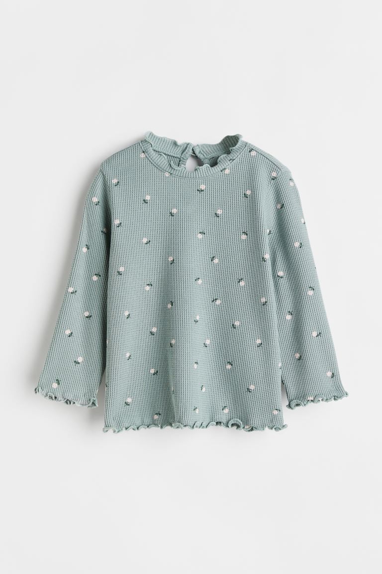 Waffled Jersey Top | H&M (US)
