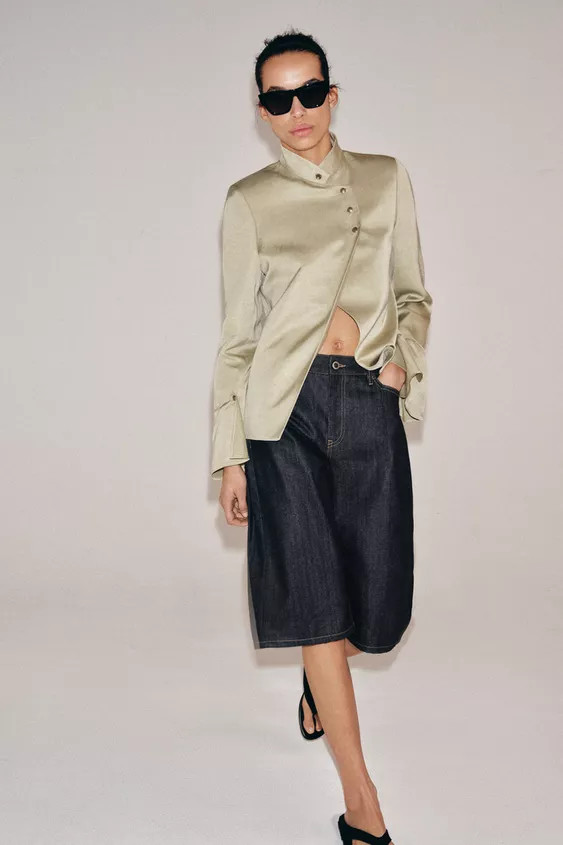 ZW COLLECTION DENIM SHORTS | Zara US