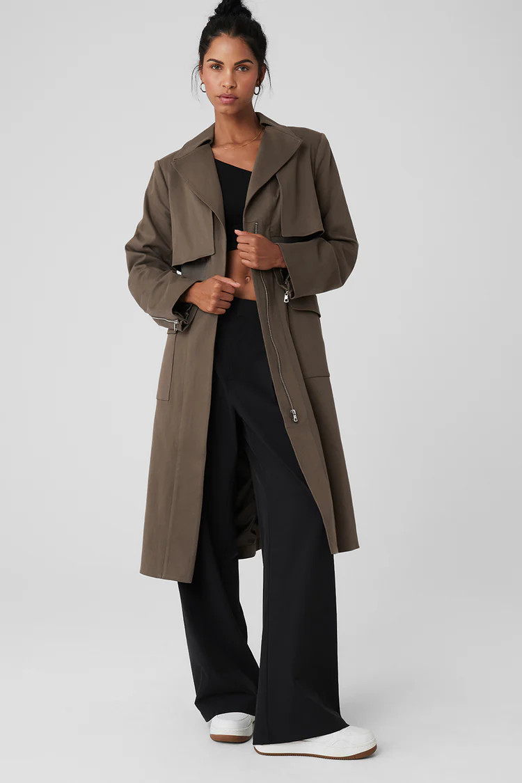 Formation Trench Coat - Olive Tree | Alo Yoga (US)