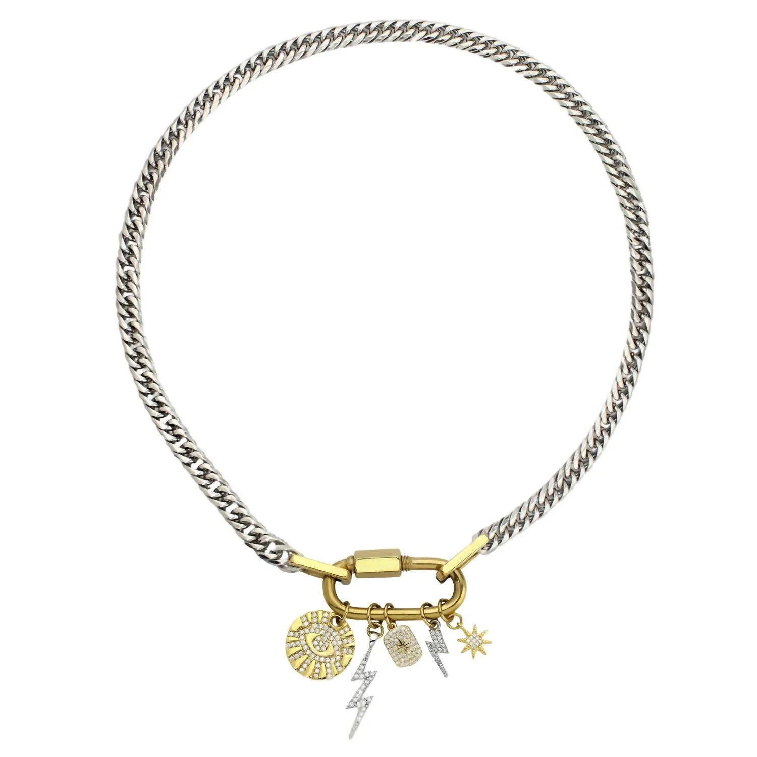 Women's Anne Charm Necklace In Gold/silver | Shop Simon