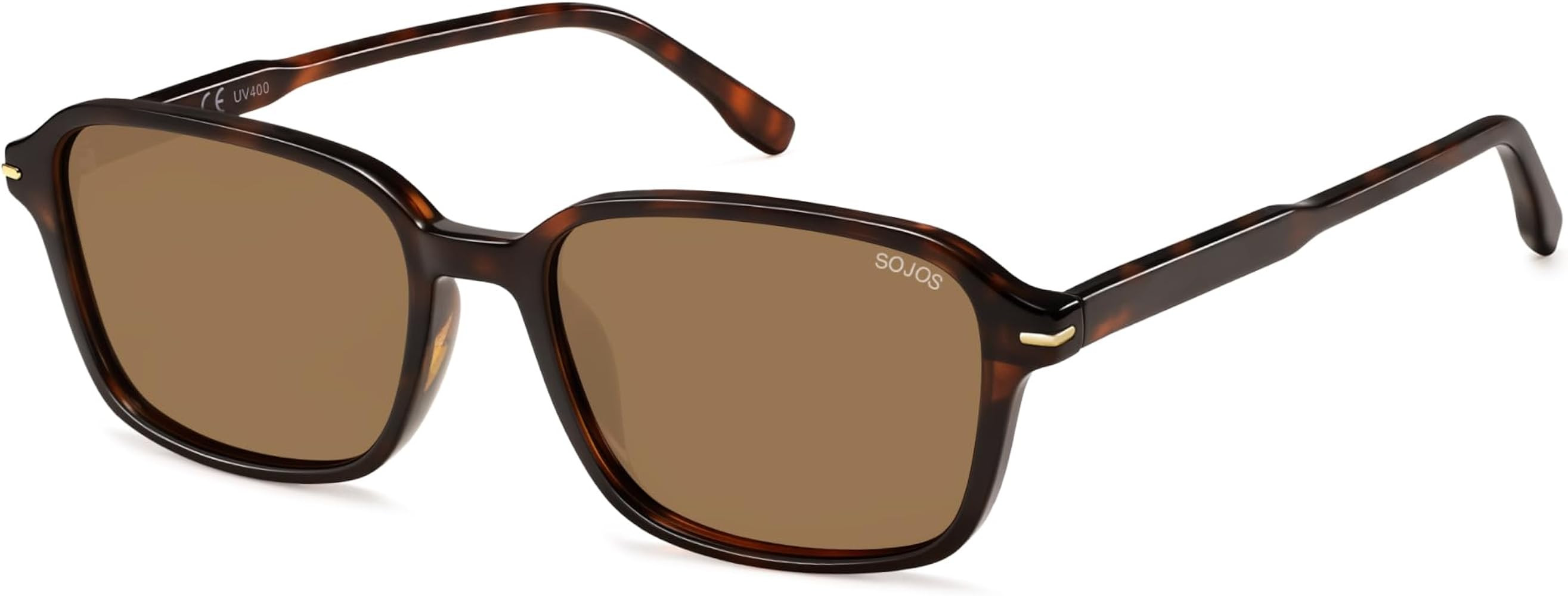 SOJOS Retro Rectangular Polarized Sunglasses for Women Men,Vintage Light Weight Square Frame Skin... | Amazon (US)