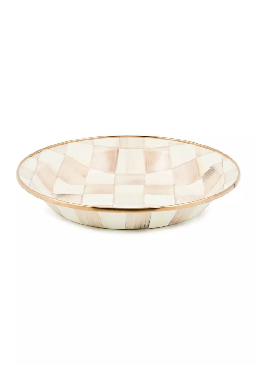 Enamel Check Pie Plate | Belk