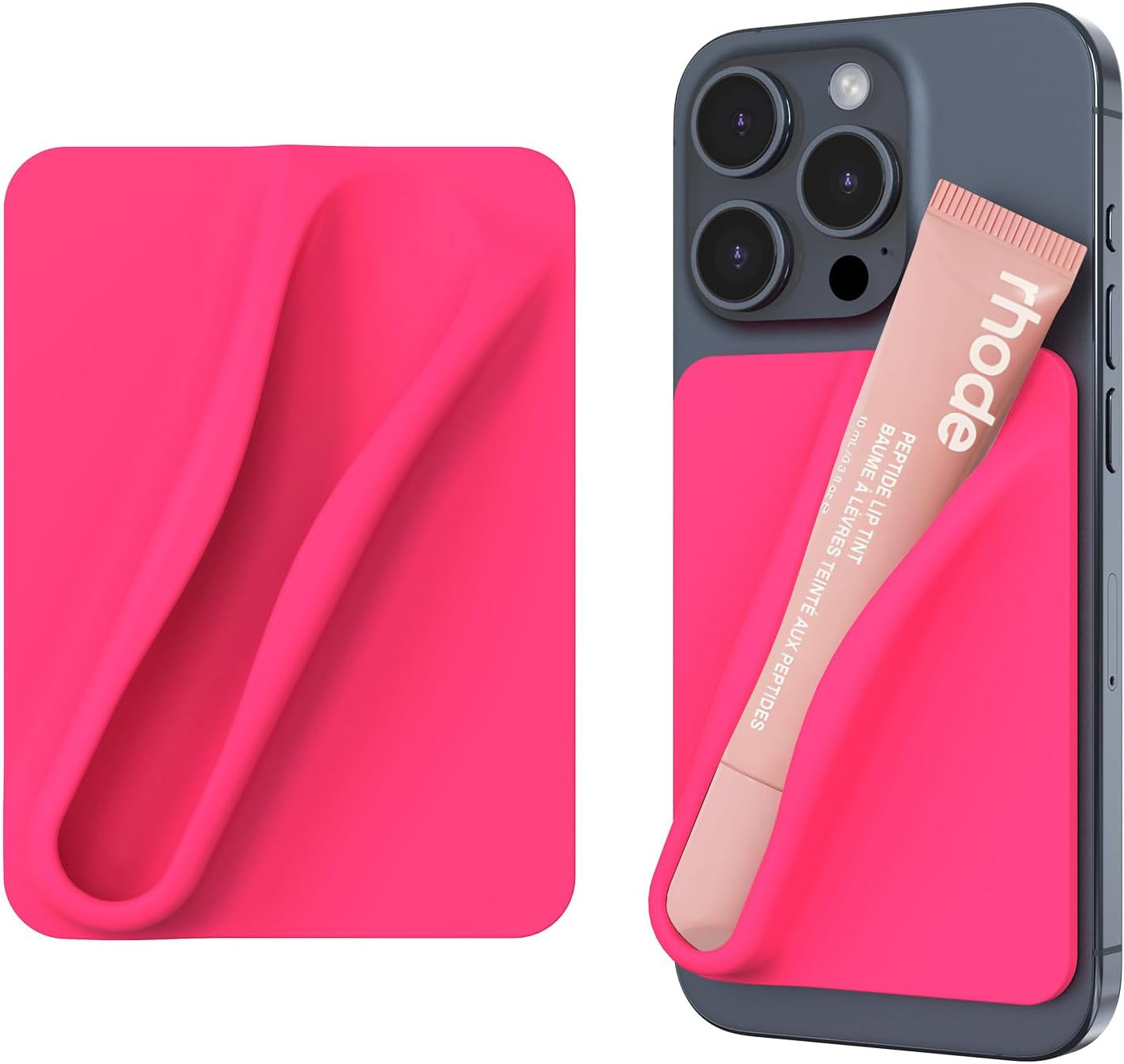 DOB SECHS Silicone Lip Holder for Cell Phone Lipstick Lip Glaze Phone Case Back Stick On Holder f... | Amazon (US)