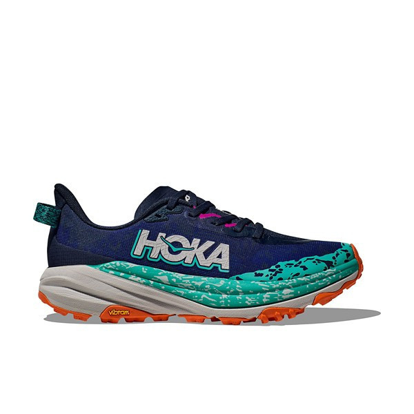 Women's HOKA Speedgoat 6 Trail Running Shoes 7 Regular Varsity Navy/Meteor | Scheels