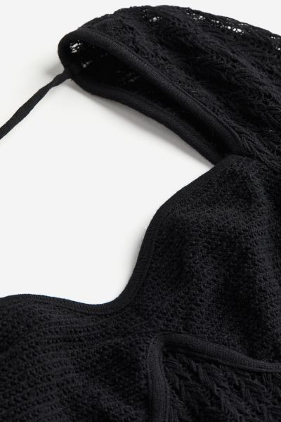 Pointelle-knit corset-style top | H&M (UK, MY, IN, SG, PH, TW, HK)