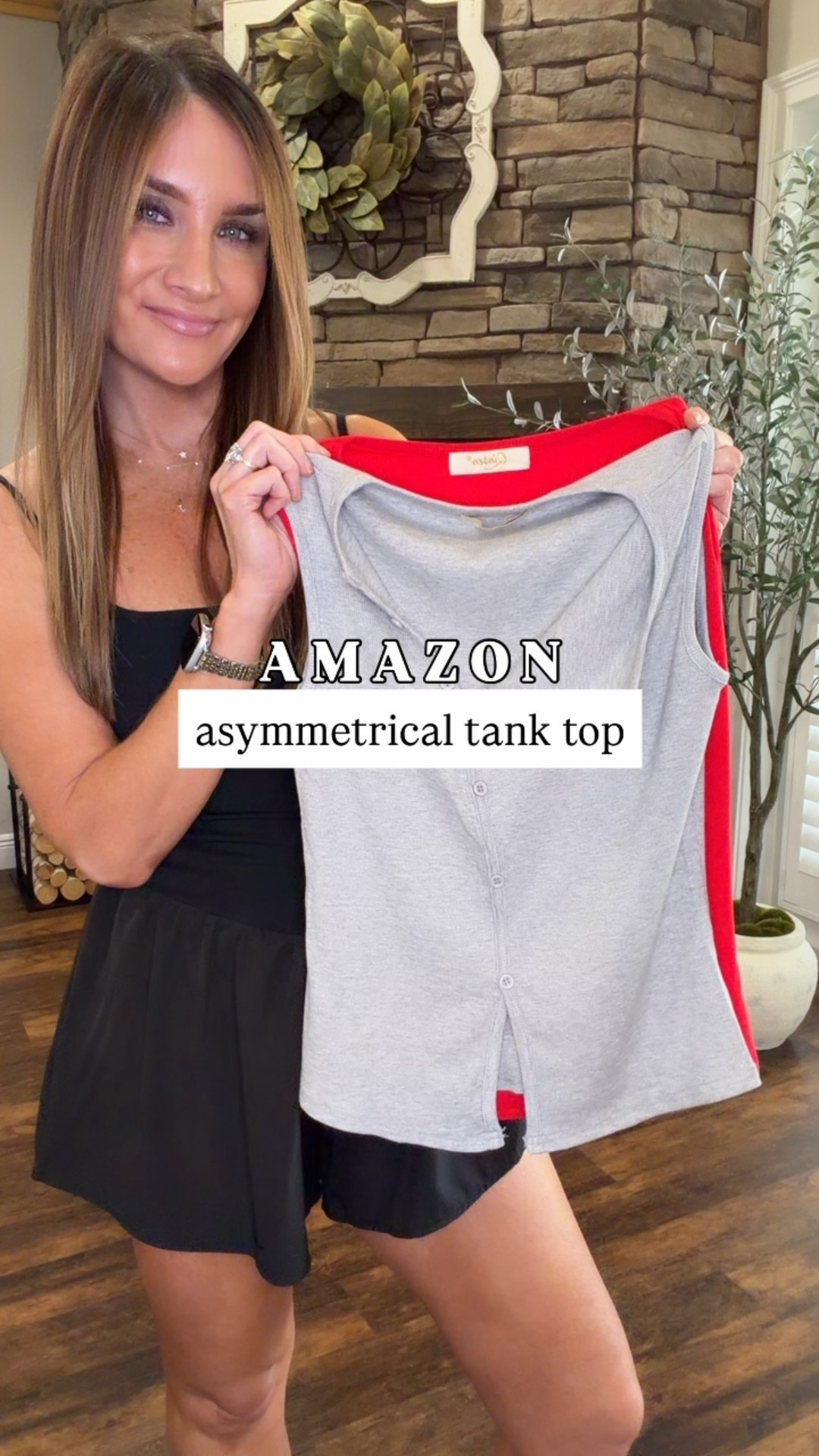 Love this top for everyday. The ribbed texture makes it super flattering, the asymmetrical neckline adds that little something different and the button details keep it chic without trying too hard.

Wearing size medium, tts. 

Currently on sale for 39% off. 

#nofail #everydayoutfit #comfystyle #comfycasual #everydaycasual #founditonamazon #momstylelife #everydaymom #wearwithjeans #casualeveryday #tanktops #amazonfashionfinds 

#LTKmomlife #LTKgrwm #LTKootd