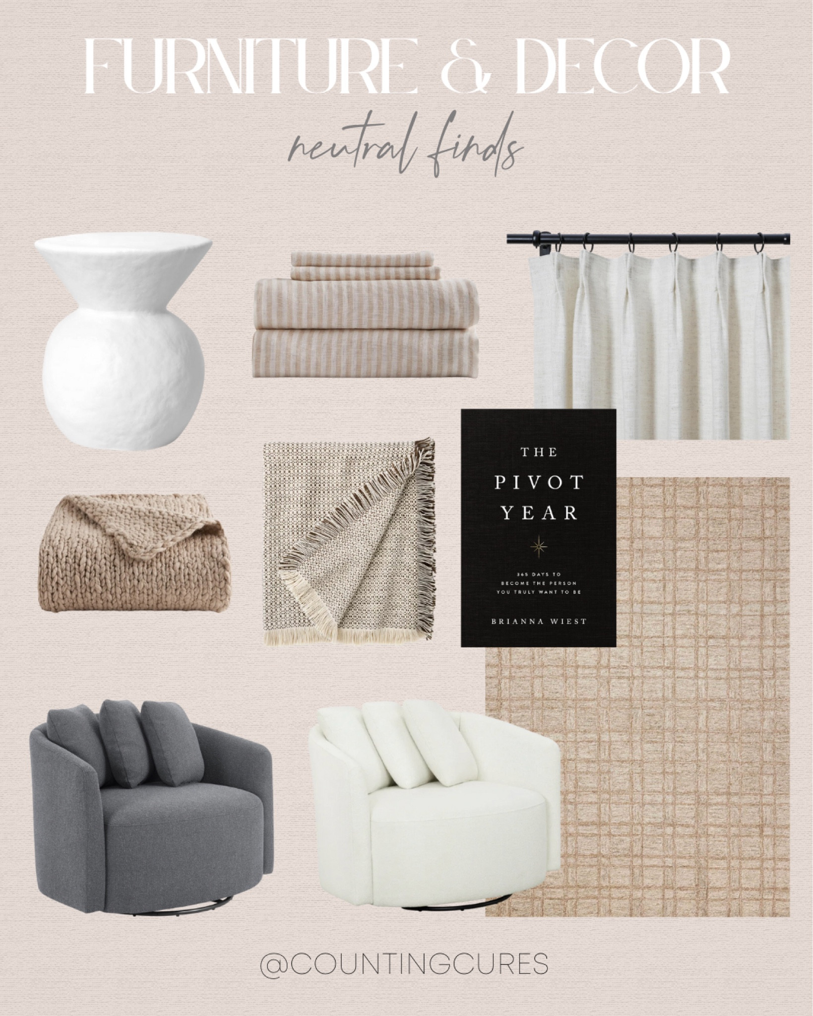 Check out these neutral furniture and decor pieces that are simple yet add a special touch to any room!
#decoridea #furniturefinds #affordablefinds #homerefresh

#LTKHome #LTKStyleTip #LTKSeasonal