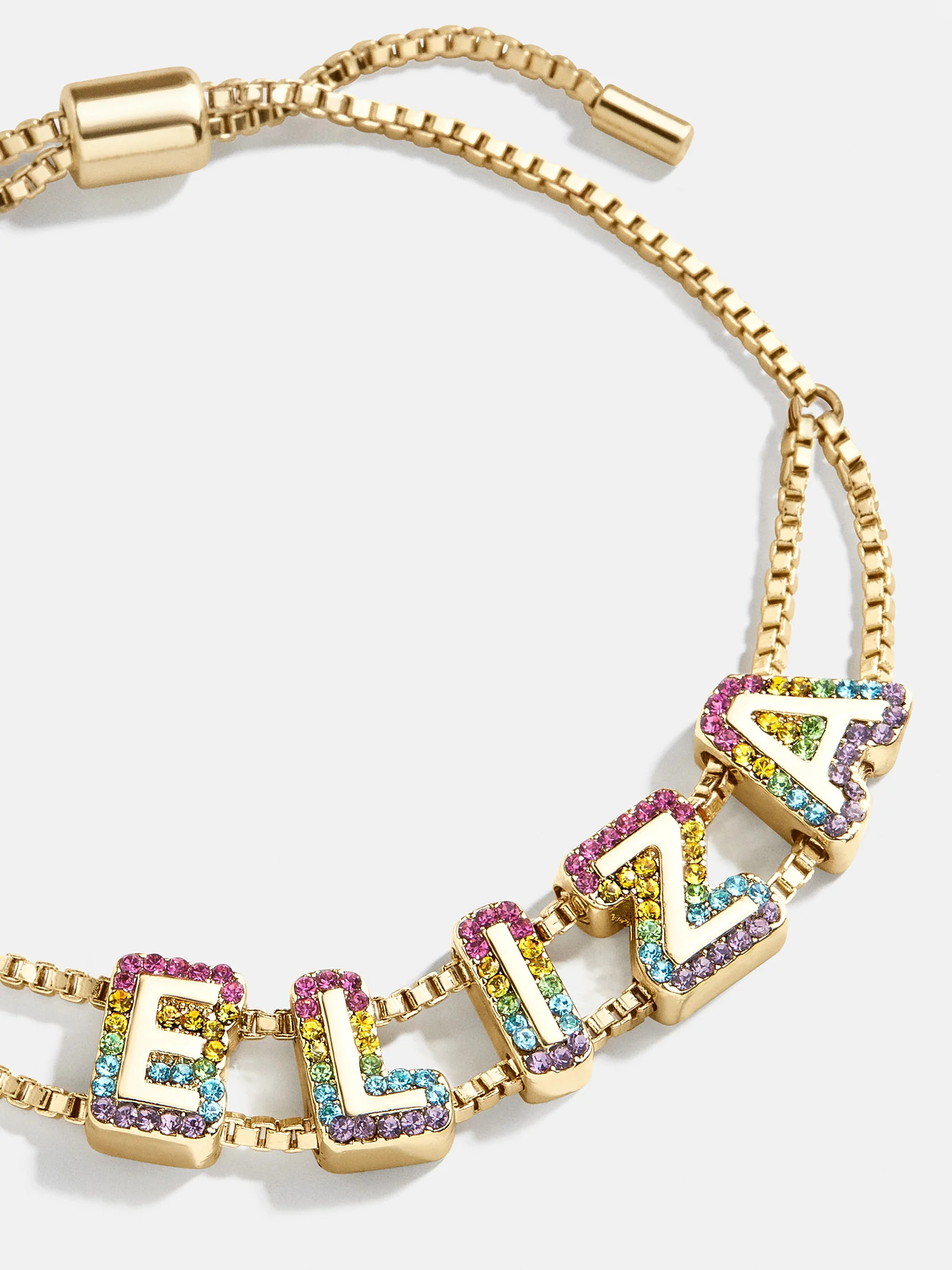 Custom Slider Bracelet - Rainbow Ombre | BaubleBar (US)