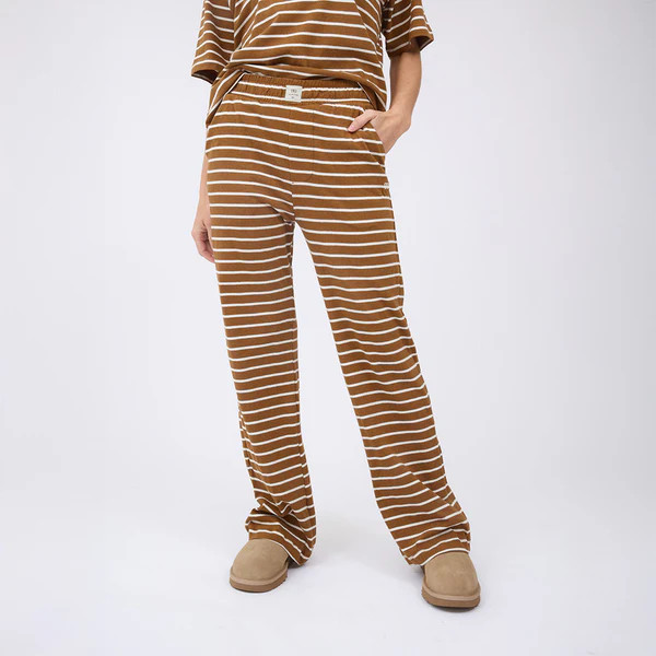 Pajama Pants, Brown Stripe | Albion Fit