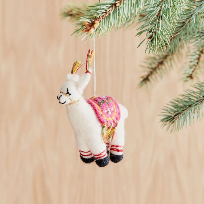 Felt Llama Ornament | West Elm (US)