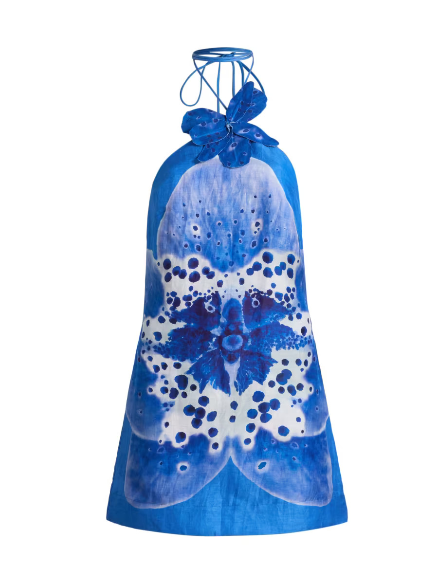 Everlee Orchid Print Minidress | Saks Fifth Avenue