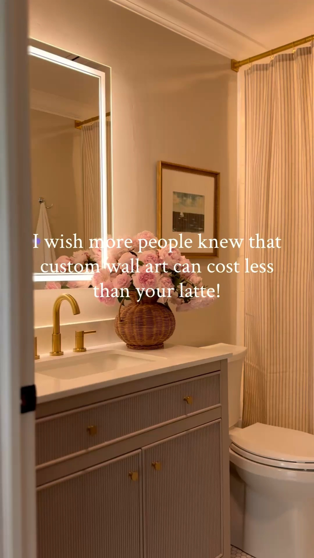 This printable from Etsy cost a fraction of the price, I printed it at Walgreens, popped it in a frame, and now it looks completely custom in our bathroom. You can choose the size you need and how you like it printed. 

Tip: I used a larger matted frame, that I found at Homegoods, to make the art appear larger and proportionate to the space I used it in.

#LTKSeasonal #LTKHome #LTKSaleAlert