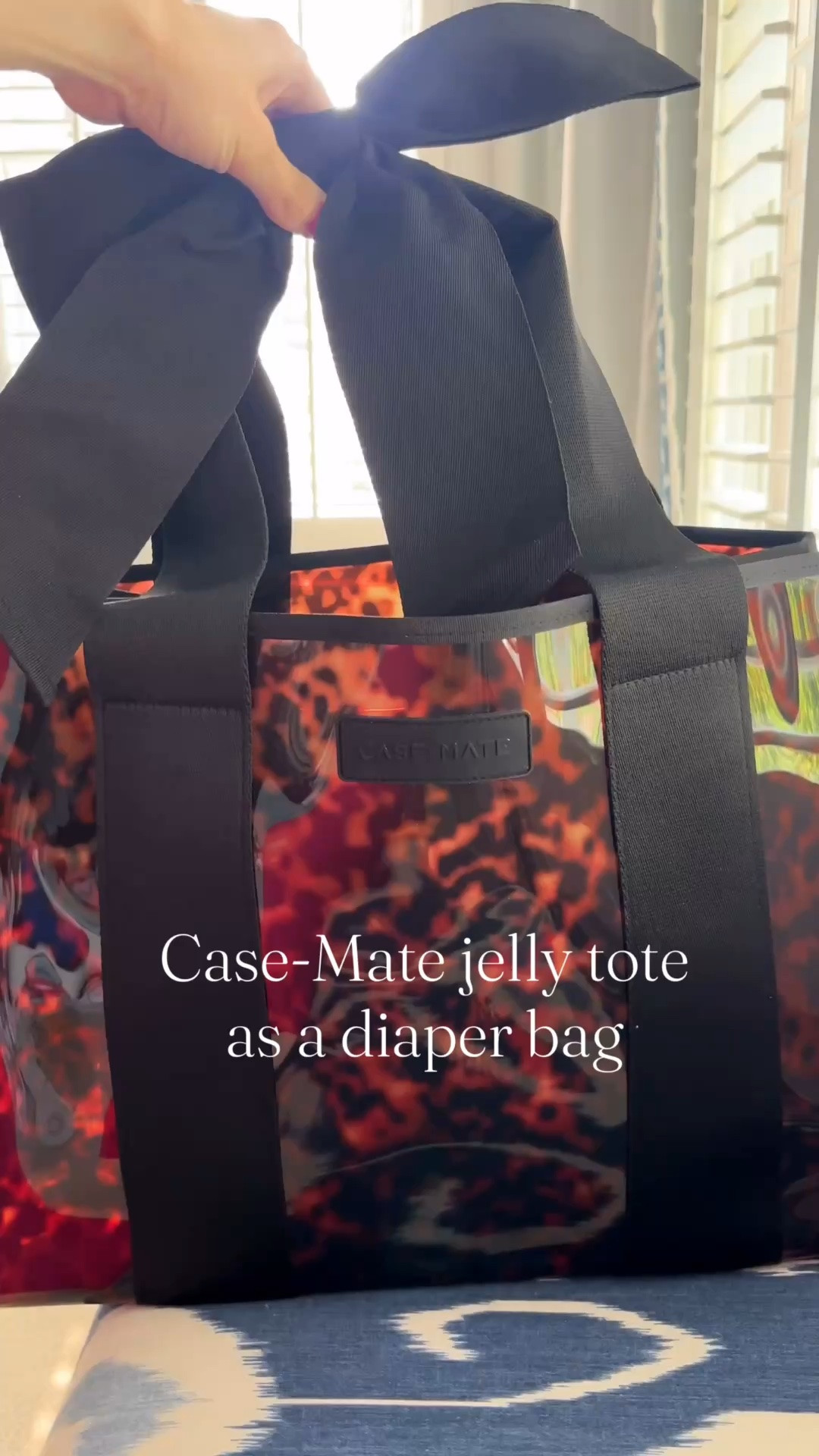 What fits in a Case-Mate jelly tote when used as a diaper bag, from a toddler mom 🩷

#LTKmomlife