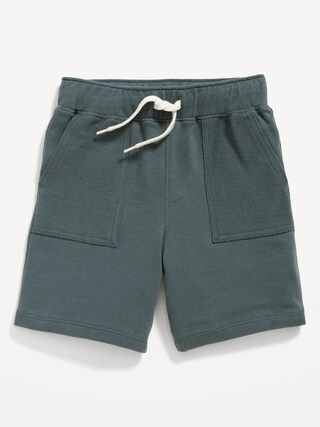 French-Terry Drawstring Utility Shorts for Toddler Boys | Old Navy (CA)