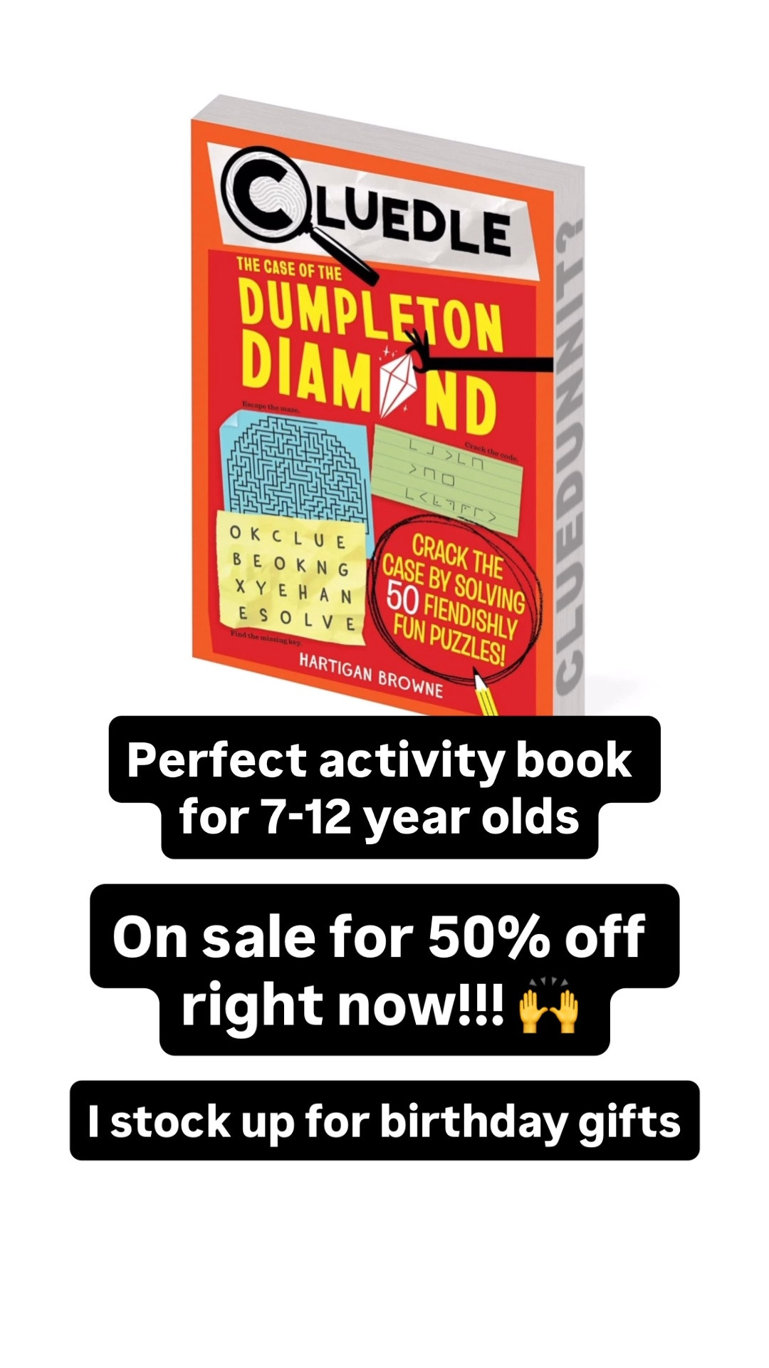 The puzzle activity book my kids love is on sale for more than 50% off right now!!! I stock up on these and save them for birthday gifts for friends and family.

#LTKKids #LTKSaleAlert