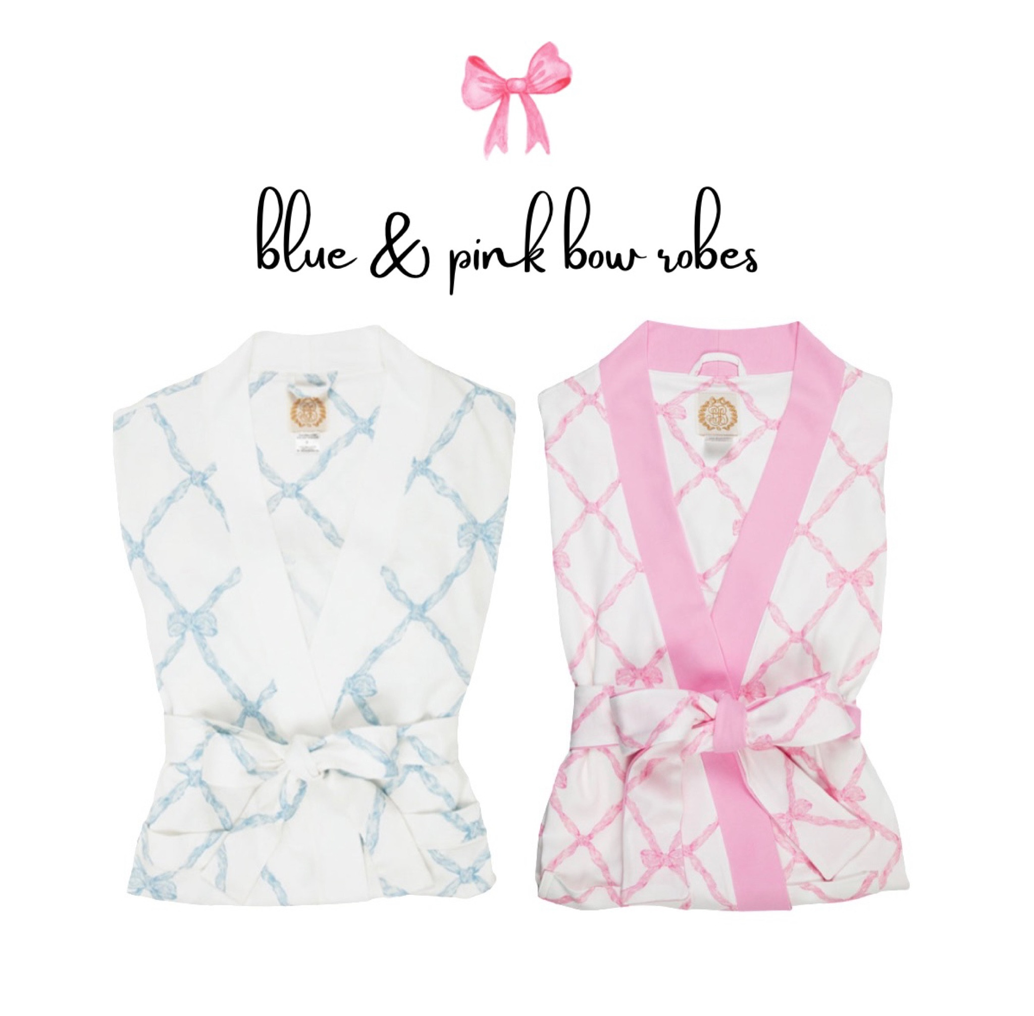 Blue & pink bow robes🎀🎀

#LTKGiftGuide
