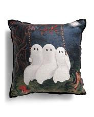 18X18 Ghost Forest Playground Pillow, Polyester | TJ Maxx