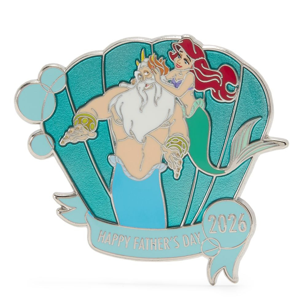 Ariel and King Triton Father's Day 2026 Pin \u2013 The Little Mermaid \u2013 Limited Release | Di... | Disney Store