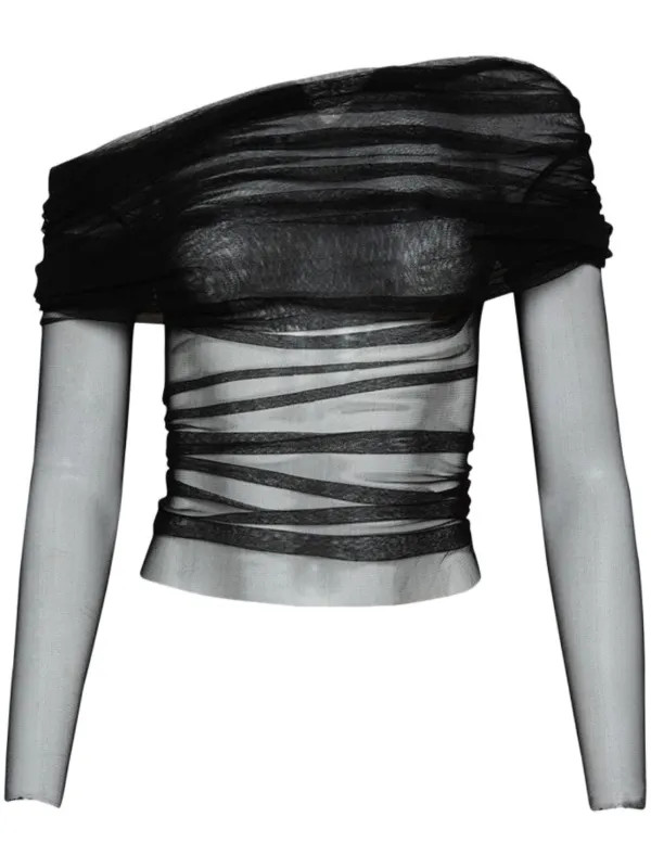 Christopher Esber Veiled Silk Top - Farfetch | Farfetch Global