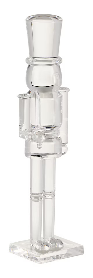 CANVAS White Christmas Collection Clear Nutcracker with Flat Hat Holiday Tabletop Décor, 14-in | Canadian Tire