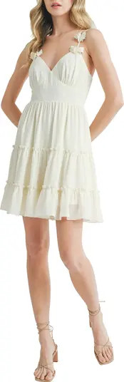 3D Flower Strap Minidress | Nordstrom