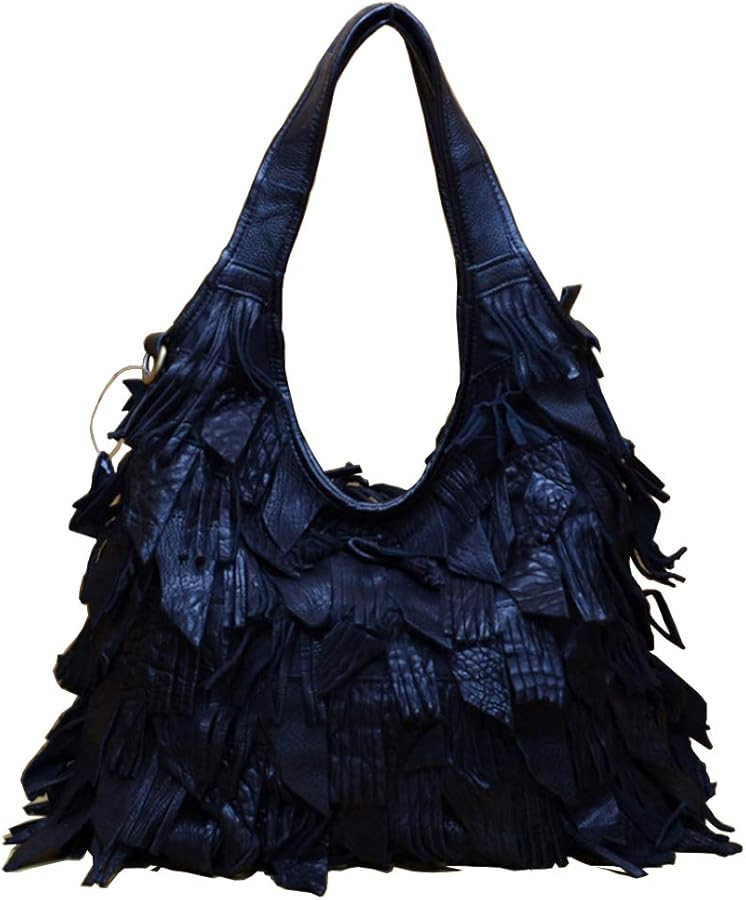 Women’s Multicolor Boston Bag Genuine Leather Colorful Large Tote Handbag Purse | Amazon (US)